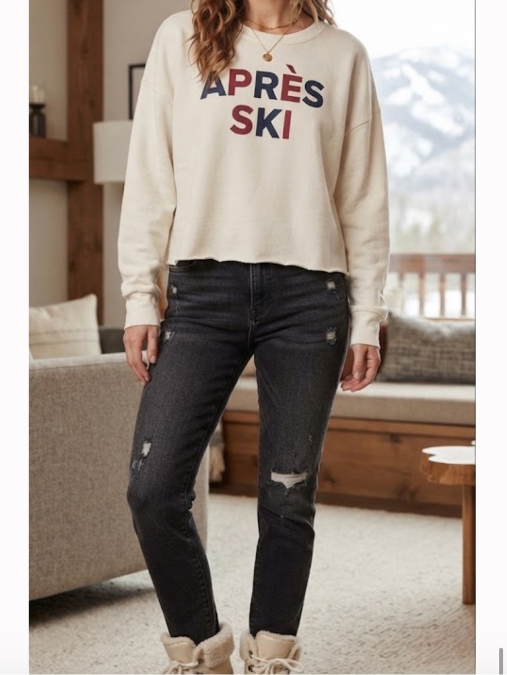 GRAYSON THREADS ‘Apres Ski’ Sweatshirt Medium
